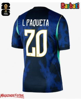 Brazilia Lucas Paqueta #20 Tricou Fotbal Replică Mondial 2026 Barbati Deplasare Brazilia Lucas Paqueta #20 Tricou Fotbal Replică Mondial 2026 Barbati Deplasare